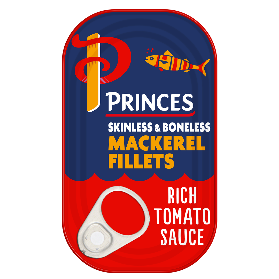PRINCES MACKEREL FILLETS IN T/SAUCE 125G